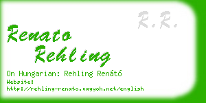 renato rehling business card